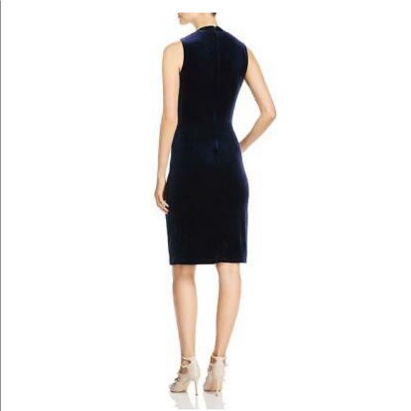 Elite Tahari dark blue cocktail dress - Picture 2 of 5